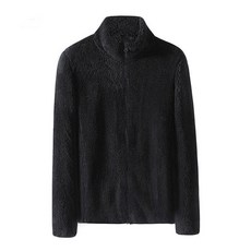 남녀공용 겨울 도톰 소프트 털 플리스 하이넥 따뜻 아우터 집업 남녀공용플러피플리스집업