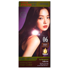 댕기머리 뉴골드 한방 칼라 크림 염색약 6호 흑갈색, 1개