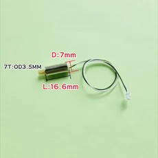 코어리스 3.7V 716 접이식 드론 새 버전 E88 Pro RC 쿼드콥터 예비 부품 모터 7T 엔진, 03 Black White Wire, 1개