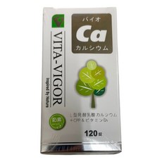 VITA-VIGOR 倍優鈣 乳酸鈣 L型發酵乳酸鈣+CPP&維生素D 120錠, 1個, 120份