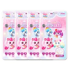 캐치티니핑 썸머패치 24p 유아 어린이 여름 캠핑 활동시 벌레 해충 차단 퇴치 스티커 방향제, 4개, 8g