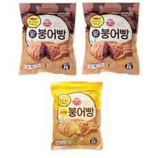 오뚜기 냉장_꼬리까지 가득 찬 팥붕어빵 2개+꼬리까지 가득 찬 슈크림붕어빵 1개 480g, 1세트