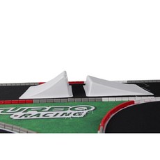 터보 미니 RC 원격 조종 카 전용 레이싱 트랙 매트 1200X800MM, 12 C81 콤보 점프대 2PCS