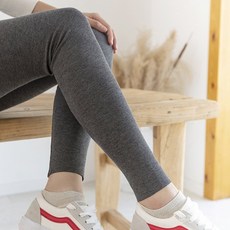 豎條紋加厚螺紋高腰顯瘦打底褲，秋冬外穿加絨九分褲，字母腰設計