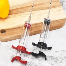 고기 인젝터 마리네이드 요리용 주사기 염지 양념 주입기 블랙, 1개