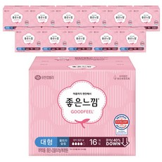 좋은느낌 오리지널 울트라슬림 날개 대형 16개입 12팩, 12개
