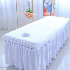 美容院浴巾 鋪床巾 美容按摩床單 加厚吸水不掉毛, 1個, 白色,單條剋重520剋 不帶洞 90*190c