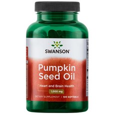 Swanson 斯旺森 南瓜籽油軟膠囊 1000mg, 100顆, 1罐