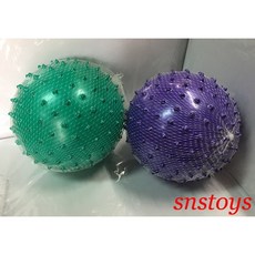 sns 古早味 刺刺球 超輕 塑膠球 沙灘球 海灘球 直徑 22cm 1粒100元(顏色隨機出貨), 1個, 顏色隨機出貨
