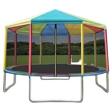 방방이 대형 트램폴린 점프 행사장 4.88m 점핑 콩콩이 스프링, 1개, 4.88 미터 트램폴린 + 천장 (색)