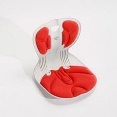 [본사 정품] 커블체어 컴피 어린이 여성 좌식 바른자세 의자, 레드