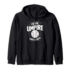 재미있는 야구 심판 셔츠 남성용 I Am The Umpire 지퍼 파카