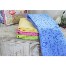 Petstyle 寵物卡通吸水毛巾 (藍/粉/黃/綠), 綠, 1個