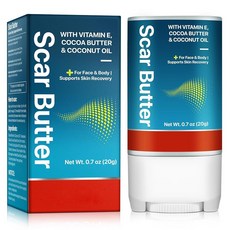 Scar Stick for Scars After Surgery & C-Section Cocoa Butter with Vitamin E Scars 5-in-1 Smoothin, Scar Stick for Scars After Sur