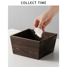 쓰레기통 북유럽휴지통 고급 화장실 깔끔한휴지통 4세대 스테인레스 사무실 스마트 페달쓰레기통 웨스코 음식물 원목쓰레기통 테이블용쓰레기통 빈티지수납통 페달쓰레기통 소형 아연 휴게소, 1단, 복고풍 나무 수납통