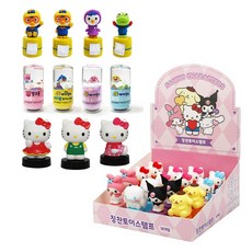 캐릭터스탬프 / 칭찬스탬프 낱개(뽀로로/산리오/헬로키티/로보카폴리/핑크퐁), 원형 스탬프, 핑크퐁