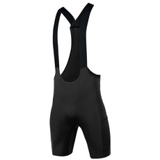Santic 남성용 사이클링 빕 반바지 사이클 웨어 타이츠 4D 패딩 바이크 자전거 포켓 포함 블랙. XL 121032