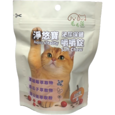 淨悠寶 毛毛藻嚼嚼錠 泌尿保健咀嚼錠 寵物保健食品 輕鬆餵食, 33g, 1個, 泌尿健康