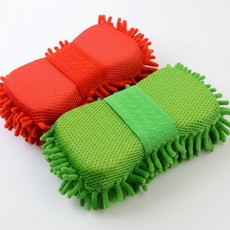 극세사 차량용 세차 스펀지 다용도 청소 똑템, 1개