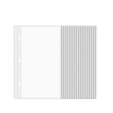 票根收納冊 門票收納冊 電影票收納冊 票據收納冊 票卷收納冊, 1個, 一格收納袋 20張