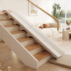 실내 계단 미끄럼틀 쿠션 슬라이드 이층 층계 복도 접이식 감각, 2장
