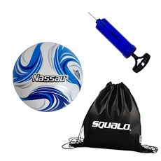 낫소 축구공 투지 프리미엄 4패널 SSTG-P5 스쿠알로 공가방 & 펌프 포함, 1개, SSTG-P