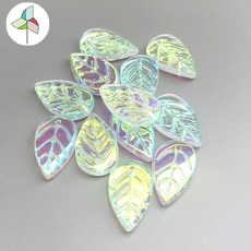 약 12pcs 잎사귀비즈 9B00211