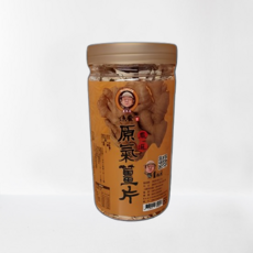 頂發 原氣薑片 台灣老薑 古法製作 香脆微甜 獨立包裝 無添加, 1個, 120g