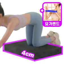 레니움 폭신가드 두꺼운 요가매트 미니, 1개, 딥시크블랙