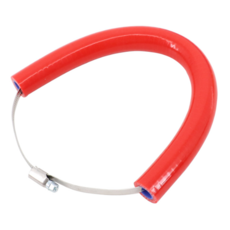 락모터스 오토바이 머플러가드 머플러슬라이더 배기보호 배기커버 스틸밴드, 레드, 1개