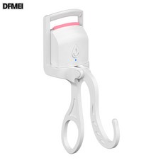 DFMEI 睫毛卷翹器卷燙夾溫控充電迷你便攜睫毛器家用電熱電動睫毛夾, 如圖, 月光白--【指示燈款+安全防燙】