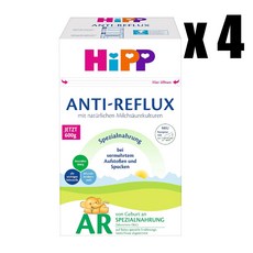 HiPP AR 힙 스페셜 아기 역류 방지 균형식 특수식 600g x 4팩 독일 내수용, 4개