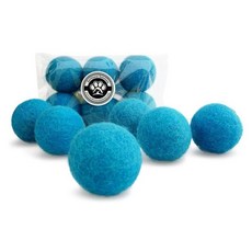 Earthtone Solutions 양모 고양이 장난감 - 작은 애완 동물 가져오기 및 놀이를 위한 펠트 고양이 장난감 공 - 고양이와 새끼 고양이를 위한 친환경 조용한 울 볼, 아쿠아