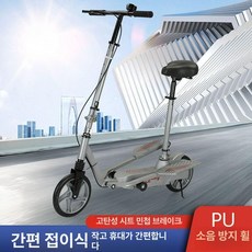 2륜 걷는 자전거 스텝 공원 이륜 브레이크 어르신 레저 야외 마실 성인용 워킹 산책 유산소, 포함 스페이스실버 접이식 포함, 기본 모델명/품번