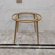 원형 탁자 다리 식탁 부품 식탁다리 브래킷 테이블다리, 골드 직경 80 높이 45CM