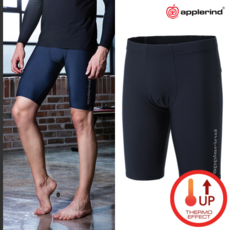 클라우스 클라우스 애플라인드 남성 웜메이트 스포츠 기모 하프 레깅스 이너웨어 HEWMPT02
