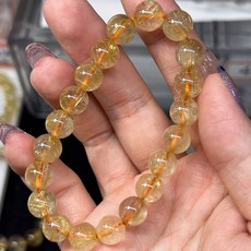 天然鈦金髮晶手串