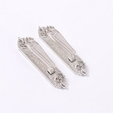 유럽풍 패션 아연 합금 T자 후크 벽 후크 벽 후크 고정 커튼 액세서리 모두 적용, 실버 화이트 (한 가격), 1개