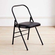 접이식 요가 전문 매트 연습 홈트 스툴 갈색 스펀지, 1개, 블랙 - 강화형