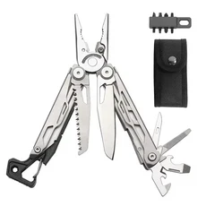 BHBT 17 In 1 Multitool 펜치 접이식 다기능 도구 휴대용 EDC 야외 장비 홈 수리 멀티 도구 7 색, 01 빠른  Mainland, 05 Sliver