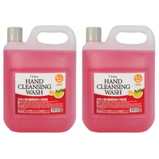 오릭스 핸드 클렌징워시 물비누 레몬향 4.1Kg x 2개 대용량 리필용 핸드워시 액상 손세정제