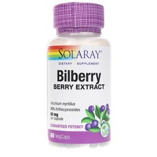 SOLARAY 越橘萃取素食膠囊 60mg, 1個, 60 件