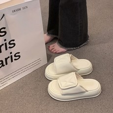 투니스 여성 벨크로 통굽 슬리퍼 4.5cm
