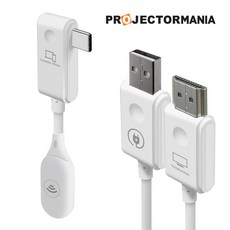 프로젝터매니아 무선 HDMI 송수신기 USB-C타입 PC 태블릿 스마트폰 무선미러링 동글이 최대거리 30M 리피터 익스텐더 HDMI 무선 송수신기 플러그앤플레이 화면전송, 무선 송수신기 USB-C타입, 1세트