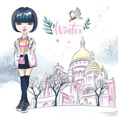 TS 人物主題蝶谷巴特餐巾紙/藝術紙，Decoupage拼貼專用紙，多款人物圖案可選，提升生活品味, 1個, 22.5x22.5