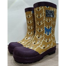[NEON WALK 尼沃] 兒童雪花狐狸雨靴 25碼 / 橡膠靴 (全新)