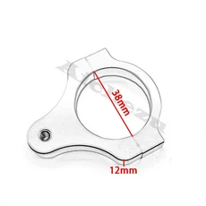 [호환] 실버 액세서리 알루미늄 스티어링 댐퍼 포크 프레임 장착 클램프 브래킷 오토바이 자전거 수정을위, 11 38MM, 01 빠른  Mainland