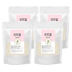 천연팩 오트밀 가루 100g 숲으로허브 곡물팩 오트밀팩, 4개, 1개입