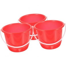 3pcs 휴대용 플라스틱 양동이 견고한 손잡이로 물을 청소하고 정리할 수 있는 다용도 용기입니다, 세차 버킷 3pcs 휴대용 플라스틱 양동이 견고한 손잡