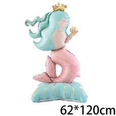 바다 아래 테마 생일 파티 장식 고래 불가사리 배너 가랜드 걸이, 1개, 10. Standing Ballon